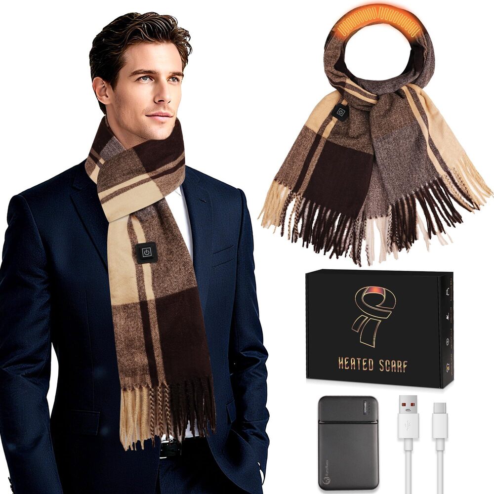 4747 Heated Scarf , Heating Scarf for Neck Warmer with Portable 5000mAh